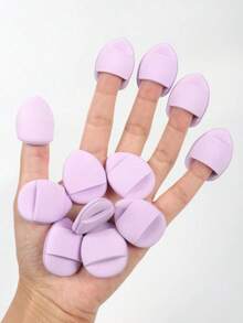 Set de 12 esponjas cosméticas multifuncionales, adecuadas para la mezcla perfecta de líquidos, cremas faciales y polvos, sin látex, para maquillaje de base seco y húmedo