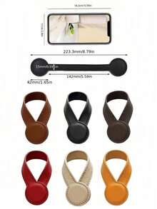 Fashionable Faux Leather Hat Clip, Magnetic Design, Can Be Fixed On Bags - PU Leather Hat Rack, Suitable For Handbags, Backpacks, Suitcases, Travel Bags, Portable And Easy To Use, Ideal For Travel And Storage. - Multicolor - View 7