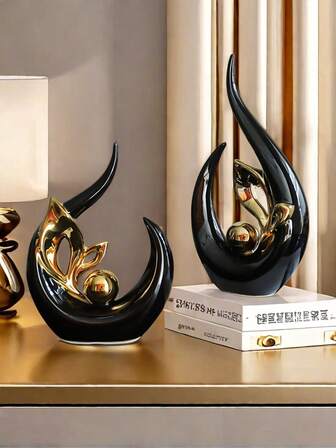 1/2pcs Luxury High-End Living Room Entrance Hallway TV Cabinet Home Decor Ornaments, Ideal Housewarming, Mother's Day, Birthday, Back To School, Graduation, Wedding Gifts