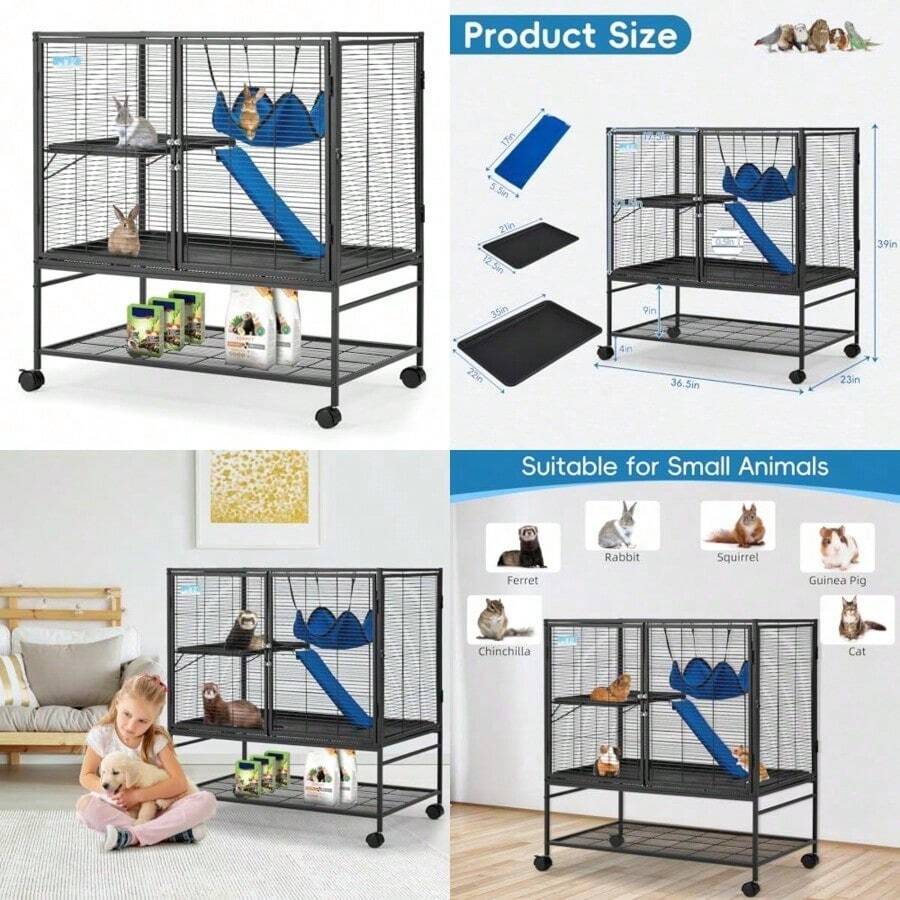 Rolling Small Animal Cage 54