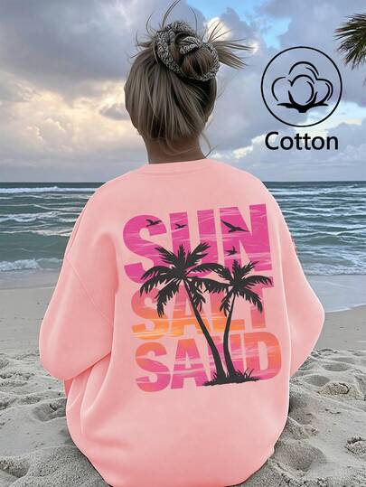 Warme, fleecegefütterte Kleidung mit sonnenverwöhntem Salz- und Sandprint, lockeres Damen-Sweatshirt mit Rundhalsausschnitt, Baumwoll-Tops für Herbst und Winter, Strickwaren, K-Pop Warrior Serie, Damen-Sweatshirts, Damen-Trainingsanzüge, Winterbekleidung für Damen, Damen-Fleecejacken, Langarm-Tops, Damen-Streetwear, Damen-Sportbekleidung, Damen-Streetstyle, Frühling, weich und bequem, Winterbekleidung, Damen-Sweatshirts, Unisex, Unisex-Styles, Partner-Sets, lässiger/preppy-Stil für jeden Tag, Damen-Streetwear, Damenbekleidung in großen Größen, Karnevalskleidung, Winterbekleidung für Damen, Familienfeste, Frühlingsferien, Frühling, Sommer, Valentinstag, Karneval, Partys, Strände, Hochzeiten, Fitnessstudios, Eleganz, Urlaub, Freizeit.