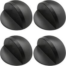 4pcs Self-Adhesive Heavy Duty Non-Slip Door Stopper, Black, Protect Wall/Door, Suitable For Hard Floors And Glass Doors - Black - View 1