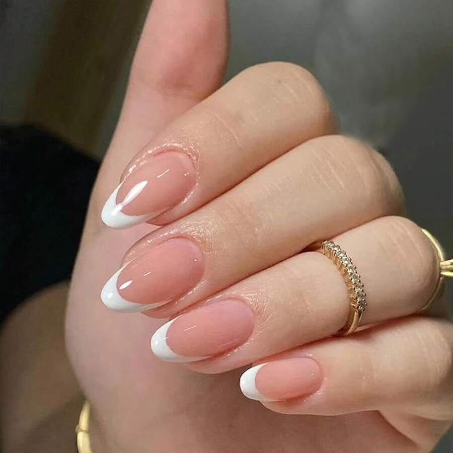 Press On False Nails - French Whites - View 1