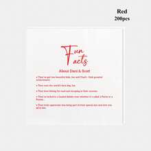 20-500pcs Custom Wedding Napkins, 3-Ply Personalized Fun Facts Napkins With Love Story, Disposable Beverage/Dessert Napkins For Table Decorations, Personalized Cocktail Napkins, Suaitable For Birthday, Anniversary, Engagement Party, Christmas Decor ,Forever Love - White - View 23