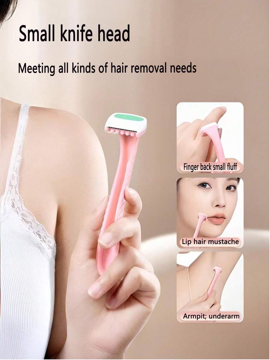 1 buah Alat Cukur Mini Portabel Wanita, Alat Pencukur Bulu Manual dengan Kepala Kompak, Cocok untuk Mencukur Ketiak, Bibir, Tangan, Kaki, Alat Perawatan Kecantikan Sederhana untuk di Rumah & Perjalanan, Warna Pink/Putih (Opsional), Alat Cukur, Alat Pencukur Bulu Wanita, Alat Cukur Mini, Alat Cukur Manual, Alat Cukur Ketiak, Alat Cukur Bibir, Alat Pencukur Bulu Portabel, Alat Cukur Badan - MultiWarna - View 1