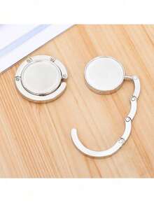 1pc Table Edge/Bag Hanger Portable Handbag Holder Stand For Table, Desk, Compact Bag And Accessories (Desk Thickness Must Not Exceed 7 Cm/Tabletop Overhang Must Not Exceed 4 Cm)