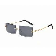 1 pièce /2 pièces Lunettes mode sans monture pour femmes et hommes, vintage de luxe pour voyager et l'extérieur. Lunettes pour femmes, lunettes pour hommes
