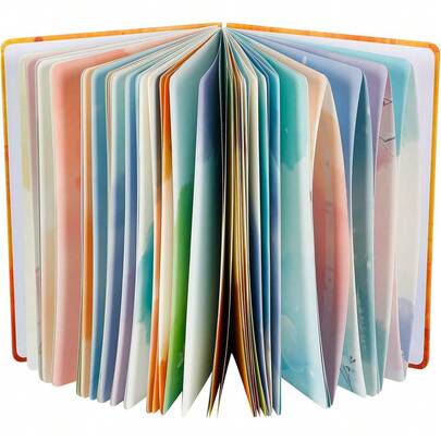 B5 6.8"X9.8" Colorful Blank Spiral Journal - Hardcover 128 Pages Large Notebook For Women Summer Writing