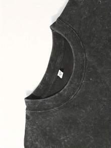 Coors, Banquet, 230g Vintage Washed Wax Printed T-Shirt, Jumpsuit, Double-Sided Printed Flowers, Heavy Fabric