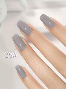 AiFer 4 Bottles 15ml Grey Series Solid Color Removable Gel Polish Set, Suitable For Nail Salon DIY, New Year Holiday Manicure, UV Lamp Nail Art Design Decoration, Home Manicure Gift, For Women - Grey - View 7