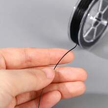 1pc Feather Hair Extension DIY Handmade Elastic Beaded String, Durable And Wear-Resistant Hair Accessory - Multicolor - View 4