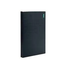 Placa Plana de Apagador Sencillo Diseño Delgado - Negro - Ver 1