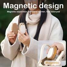 2 包可充电暖手宝，带 2000mAh*2 电池的电动暖手宝，磁性口袋加热器，便携式，适合户外/露营，适合孩子、妻子和朋友的可爱礼物