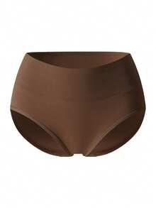 5pcs Plus Size Women High Waisted Full Coverage Soft Panty Briefs