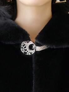 1pc Handmade Premium Autumn/Winter Extra Long Solid Color Polyester Faux Mink Thermal Lined Thick Shawl Vest, Fashion Versatile Minimalist Women Shawl Vest, Suitable For Evening Gown, Bridal Wedding, Gala, Celebration, Daily Wear