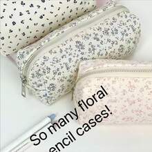 They Are Chasing Me For The Link To This Stationery Bag!!! High-Quality Simple Small Fresh Pink Floral Pattern Pencil Box, Ins Style Highly Attractively Desktop Stationery Storage Bag, Natural Style Cosmetics Bag, Essential For Back To School, Pens, Supplies, School Supplies, Beautiful School Supplies, Office Supplies, Gifts Among Gifts, Girls Schoolbag, School Enrollment, Desktop Storage Box, Cute Stationery, Makeup Storage Bag.