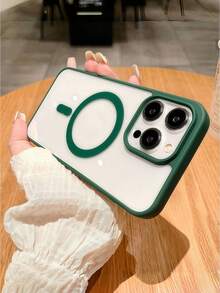 Custodia di ricarica magnetica di lusso compatibile con 17 16 15 14 13 12 11 Pro Plus Max Air XSmax XR X/Xs 7/8 Plus 7/8, custodia slim in acrilico ultra-trasparente