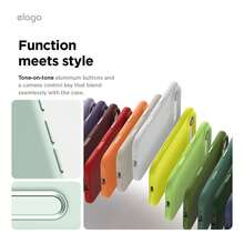 Elago Minimalist Dopamine Magnetic Liquid Silicone Case For IPhone Air, Compatible With MagSafe, Liquid Silicone Material, Protective Cover, Shockproof, Slim Phone, Fashion, Velvet - For Men, For Women, Luxury, Fashion, High Quality - bạc hà - Xem 4
