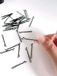 50pcs Women All-Match Minimalist Black, Brown, Gold Simple Straight Barrettes, Fashion Versatile Elegant Hair Clips For Daily Outfit, Hairstyle, Face Washing, Makeup Accessories, Claw Clips, Hair Slide, Hair Claws, School Stuff