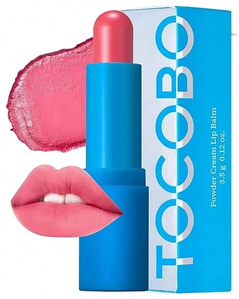 Powder Cream Lip Balm 032 Rose Petal 3.5g | Soft Matte Velvet Type Vegan Lip Balm & Creamy Powder Texture Without Exfoliation, Mother's Day - 玫瑰花瓣 - 查看 1