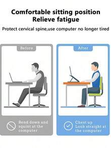 Acest suport ergonomic portabil pentru laptop este fabricat din material plastic, cu 10 unghiuri reglabile pentru a oferi suport flexibil, potrivit pentru laptopuri, tablete, telefoane și alte dispozitive de 12-18 inch. Ajută la îmbunătățirea posturii și la prevenirea oboselii gâtului. Designul pliabil îl face convenabil de transportat și depozitat, potrivit pentru birou, studiu, dormitor, cămin, cafenea, călătorii și alte scenarii. Este un accesoriu ideal pentru studenți, lucrători de birou și divertisment acasă.