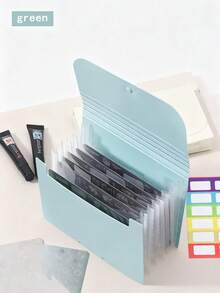 1 st stämpelplatta för nagelkonst, professionell stämpelhållare, skyddande förvaringsfodral för stämpelplattor med flera fack - Multifärgad - Visa 8