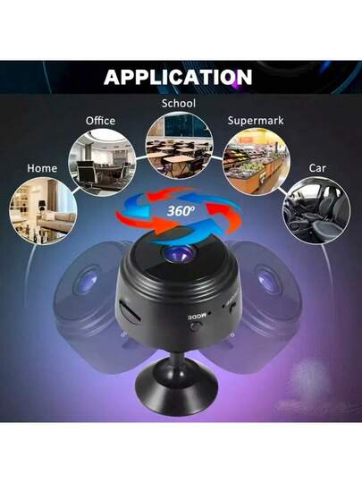 1pc/ Mini Wireless 2.4Ghz WiFi Slimme Security Camera, Home Monitor, Mobile Remote App, View Anytime Anywhere, Butler Assistant, Viewing view 5