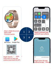 LIGE Women's Fashion Smart Watch Ultra-Thin Case, 100+ Sports Mode, A Variety Of Custom Watch Faces, Music Playback, Timed Photography, Menstrual Reminder, Weather Forecast, Sports Tracking Multi-Function Lightweight High-Level Women's Sports Smart Watch - 黑色 - 查看 10