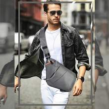 Bolso bandolera, mochila casual de día, mochila de hombro negra, ligera, antirrobo, para deportes al aire libre, viajes, senderismo, gris, mochilas bandolera