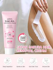 1 Set Laikou Multipurpose Japanese Cherry Blossom Body Care Set (Cherry Blossom Body Lotion 200g + Cherry Blossom Exfoliating Scrub 350g + Cherry Blossom Depilatory Cream 100g + Cherry Blossom Hand Cream 30g + Cherry Blossom Heel Cream 40g + Cherry Blossom Deodorant Roll-On 60ml), Moisturizing, Cleansing, Healthy Whitening, Long-Lasting Fragrance, Nourishing Skin, Suitable For Daily Use, Mother's Day/Christmas Gift, Ideal Choice For Mom.