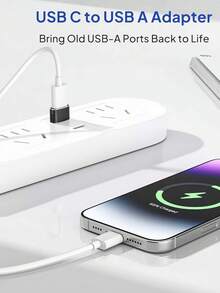 USB To USB-C Adapter, USB-C Car Charger, Type C Converter Adapter, Suitable For Various Mobile PhonesUSBC To USB Adapter, USBC Adapter, Type C Converter, For Flash Drive