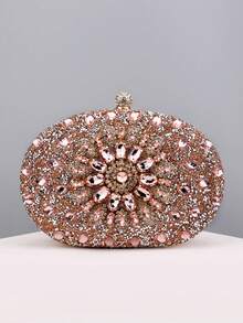 Bolsa de Festa Portátil de Moda Europeia e Americana, Bolsa de Amor Popular Transversal, Bolsa Transversal de Ombro Retrô com Corrente, Carteira