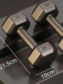 六角哑铃套装，男女通用涂层健身哑铃，家庭健身器材，肌肉训练，力量训练