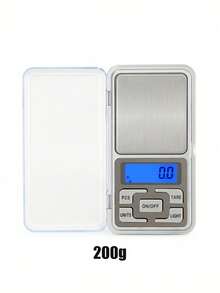 1pc Mini Jewelry Scale, Kitchen Scale, Removable Lid, With Unit Conversion Function, 200G Digital Jewelry Scale, Portable Pocket Scale G Oz, LCD Display, Food Scale, Gold Scale. Battery Not Included [ New Year ]