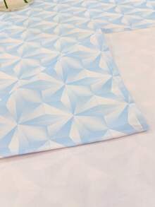 1 Stück rechteckige hellblaue Diamantmuster Tischdecke - elegante und modische bedruckte, wasserabweisende und fleckenfeste Polyester Tischdecke, geeignet für Zuhause, Café, Bar, Outdoor-Picknick, Feiern, Hippie-Atmosphäre und Dekoration zum ersten Mal um die Sonne