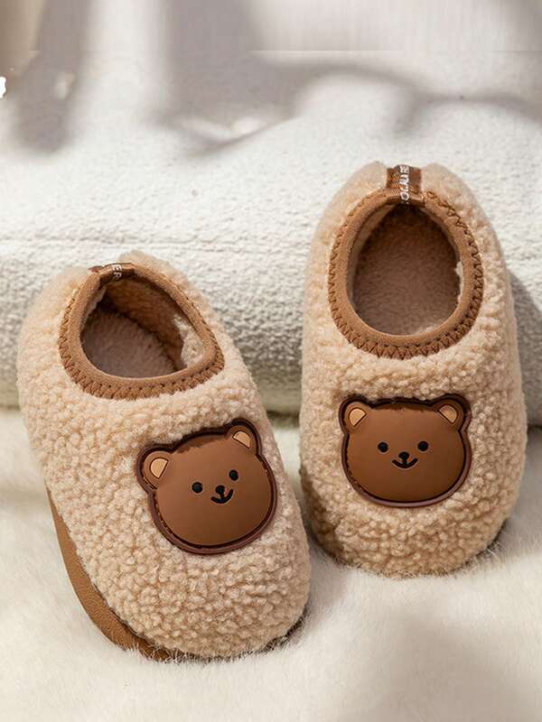 1 Paio di Pantofole per Bambini, Scarpe da Interno Carine per Bambini, Pantofole Morbide Antiscivolo e Calde in Peluche per Neonati e Bambini Piccoli, Invernali