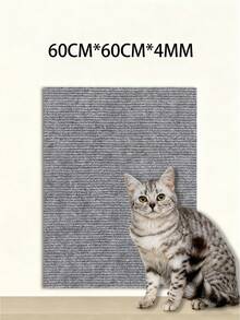 1pc Self-Adhesive Cat Scratching Mat For Walls, Carpets, Sofas & Furniture Protection, Suitable For Cat Scratching Posts Self-Adhesive Cat Scratching Pad Mat Carpet Couch Furniture Protector, Pet Scratch Toy, Cat Scratch Trainer, Self-Stick Cat Scratch Board