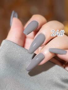 AiFer 4 Bottles 15ml Grey Series Solid Color Removable Gel Polish Set, Suitable For Nail Salon DIY, New Year Holiday Manicure, UV Lamp Nail Art Design Decoration, Home Manicure Gift, For Women - Grey - View 6