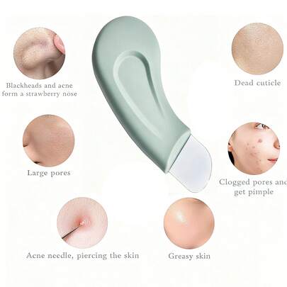 3pcs/Set Face Blackhead Remover Scraper - Facial Cleansing Spatula, Nose Blackhead Removal Skincare Tool, Deep Pore Cleansing, Easy To Use Pore Cleaner, Makes Skin Smoother And More Refined, Practical Makeup Remover Tool For Men And Women