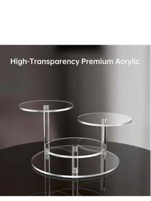 Klarer Acryl Ausstellungsständer für botanische Sammlungen, mehrstufiges Präsentationsregal für Figuren, Sammlerstücke und Raumdekoration, Parfümständer, Tischpflanzenständer