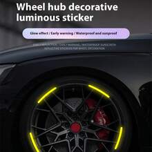 AD 炫彩反光贴 电动自行车摩托车轮毂警示贴 装饰车贴