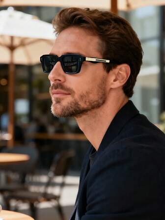 Gafas de sol de plástico cuadradas retro, diseño clásico para exteriores, viajes, playa, uso casual, protección solar de verano, conducción, gafas de sol con protección UV para hombres