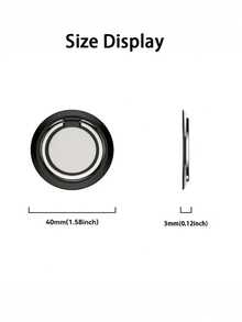 New 360° Rotatable Metal Foldable Phone Ring Holder & Stand, Securely Mounts Phone Anywhere - Multicolor - View 8