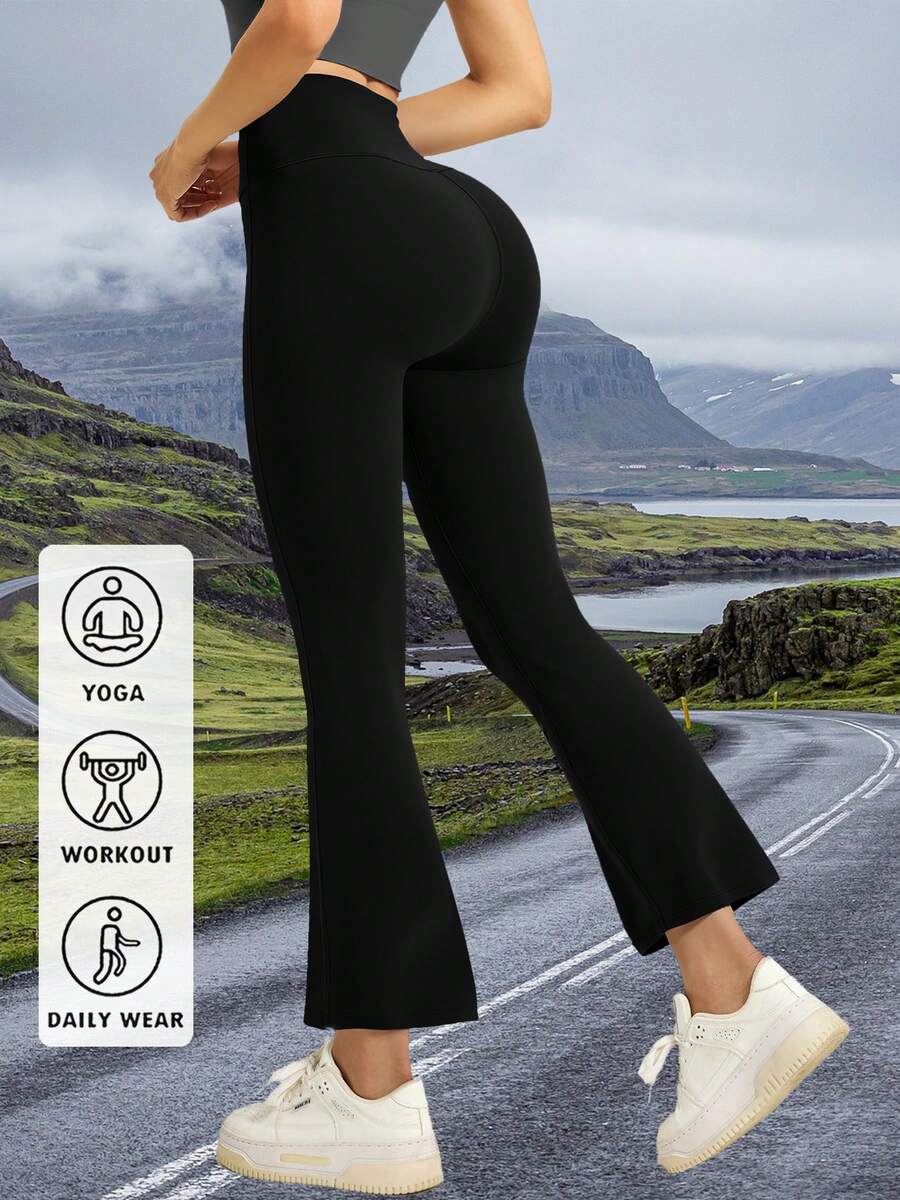 1 pieza Pantalones cortos deportivos de verano de alto impacto y alta elasticidad con diseño de levantamiento de cadera y cintura alta, sin costuras, de unicolor, para fitness al aire libre, running, entrenamiento, ciclismo, boxeo. Elásticos, delgados, suaves, de secado rápido, transpirables y que absorben la humedad.