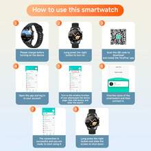 Neue Smartwatch, 1,5 Zoll runder Bildschirm, kabellose Anrufe, Schlafüberwachung, Schrittzähler, viele Sportmodi, Trinkwasser-Erinnerung, Benachrichtigungserinnerung, Wettervorhersage