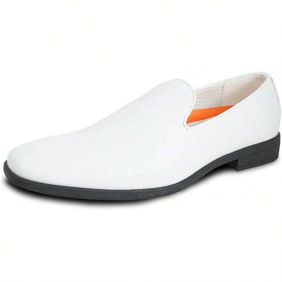 Men Dress Shoe Vallo-3 King-5 Loafer Slip-On Formal Prom Wedding Ortholite Insole Medium And Wide Width-20256688 - White Matte - 查看 1