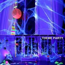 32. 8ft/16. 4ft LED Black Light Strip Kit 600 Units Lamp Beads 12V Flexible Blacklight Fixtures 10m/5m LED Ribbon Non-Waterproof Black Lights For Glow Party Indoor Birthday Party Body Paints Halloween - Xem 6
