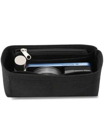 Felt Purse Organizer Compatible With Baguette Multi-Pocket Organizer Insert Bag Small Handbag Insert Liner Pouch For Women Inner Bladder Bag Storage Bag Gifts For Women Gifts For Men