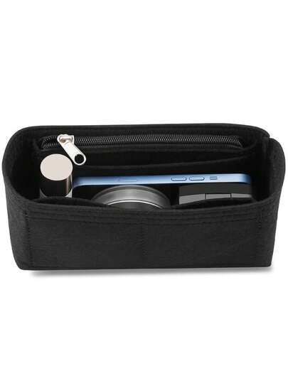 Felt Purse Organizer Compatible With Baguette Multi-Pocket Organizer Insert Bag Small Handbag Insert Liner Pouch For Women Inner Bladder Bag Storage Bag Gifts For Women Gifts For Men