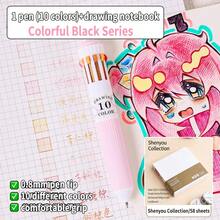 1pc Multicolor Retractable Ballpoint Pen, 10/28/58 Color Options, Colorful Pens For Art, Painting, Journaling, Drawing, School Supplies